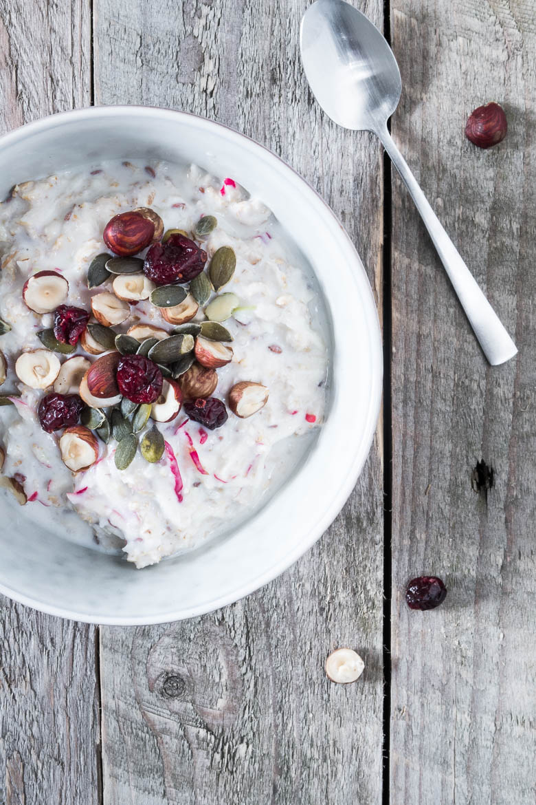 Bircher mysli (køleskabsgrød med æble)