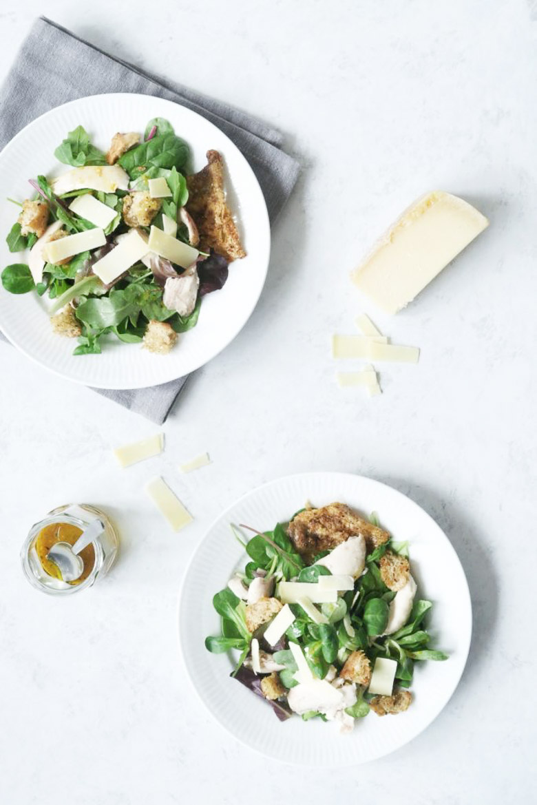 Cæsarsalat med vesterhavsost