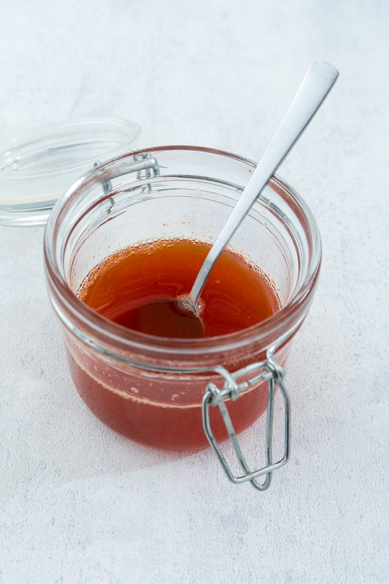 Balsamisk æbleeddike (æblebalsamico) lavet på reduktion af æblecider og æblecidereddike