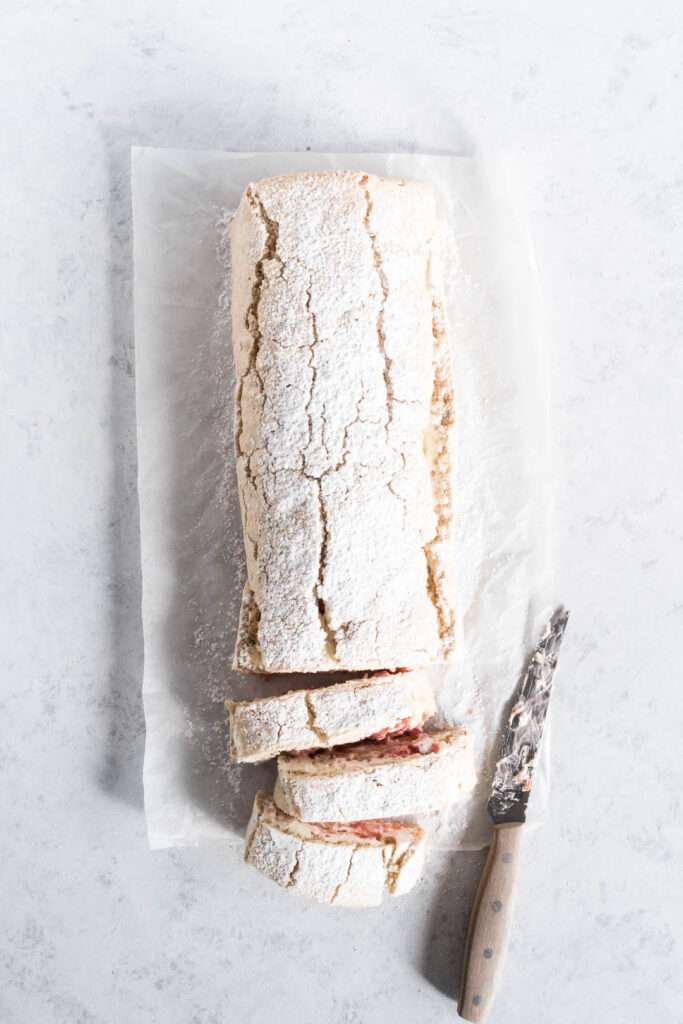 Sommerroulade - blommeroulade - roulade opskrift