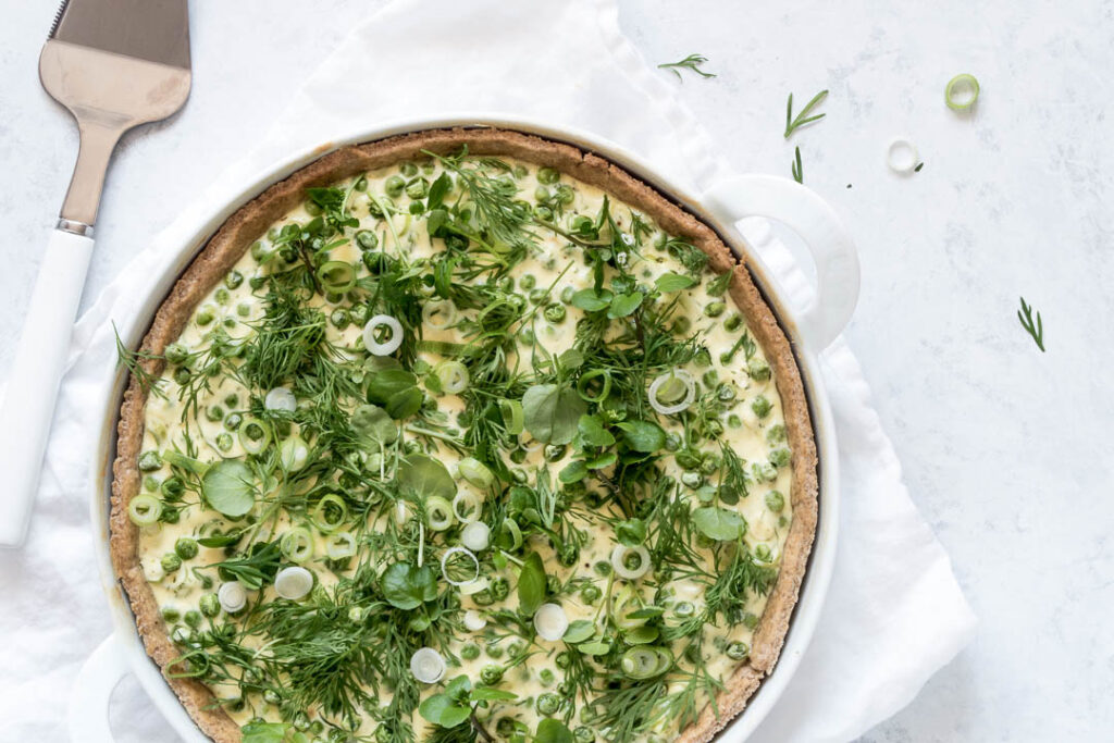 Ærtetærte med ricotta