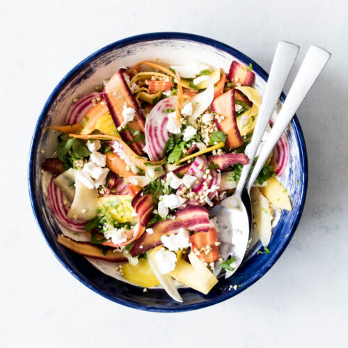 Boghvedesalat med gulerødder og beder - opskrift