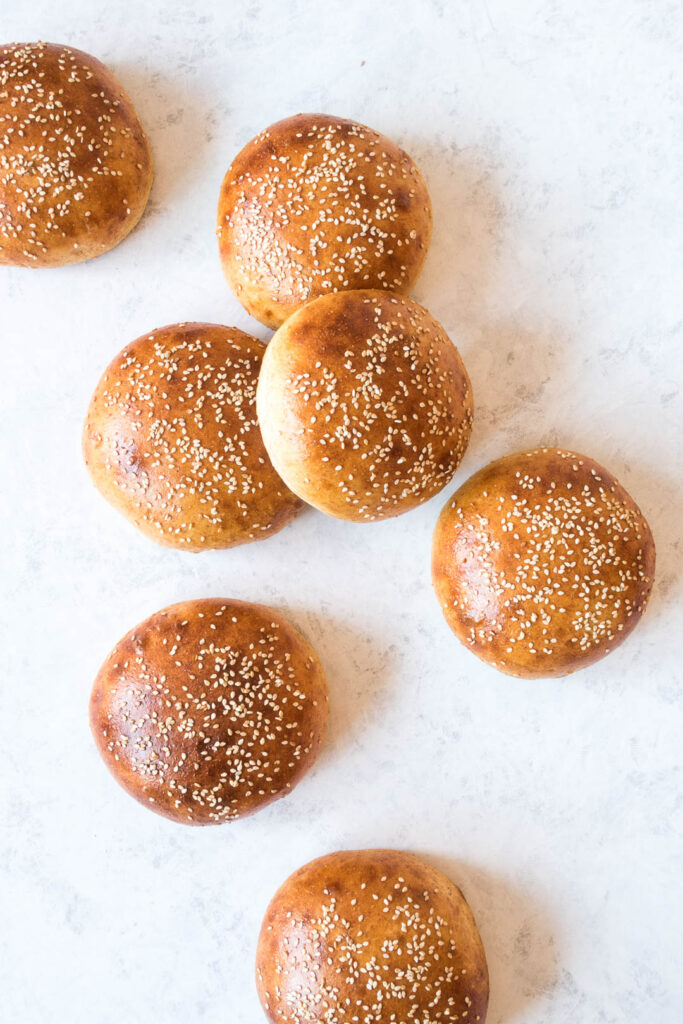 Boller til burger - bagt med