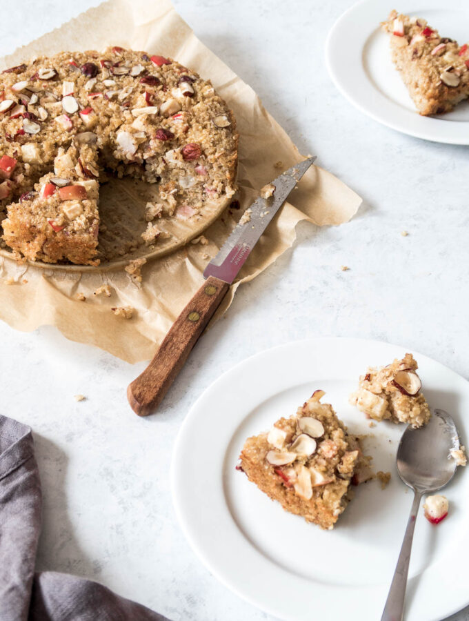 Morgenmad med quinoa - bagt grød med æble